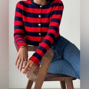 Zara Knit Cardigan - Striped